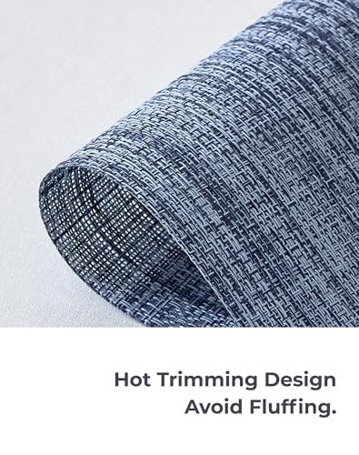 Woven Vinyl Placemats Set of 4 (3.2 Count)