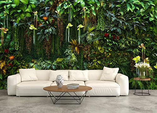 Green Wallpaper Banana Leaf Floral Mural (56.25 Sq Ft)