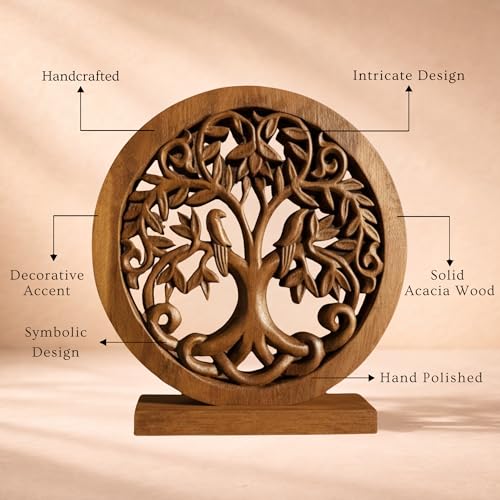 Solid Wood Tree Sculpture