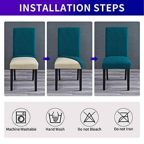 Stretch Chair Covers for Dining Room Set of 2
