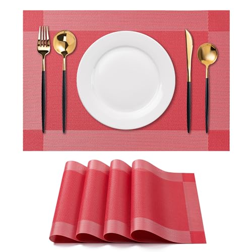 Placemats Set of 4 Washable IndoorB (4 Count)