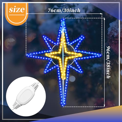36'' Christmas Bethlehem Star Outdoor Light Decor