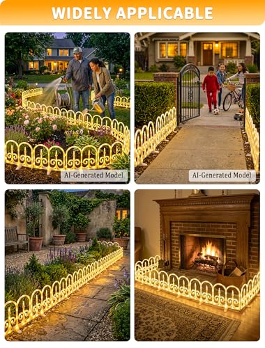 8 Pack Ornate Arch Fence Lights