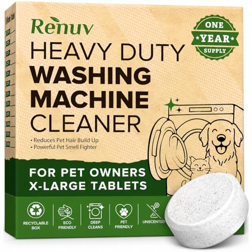Heavy Duty Washing Machine Cleaner For Pet Owners (12 Count)