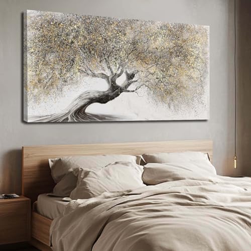 Gold Tree Landscape Wall Art