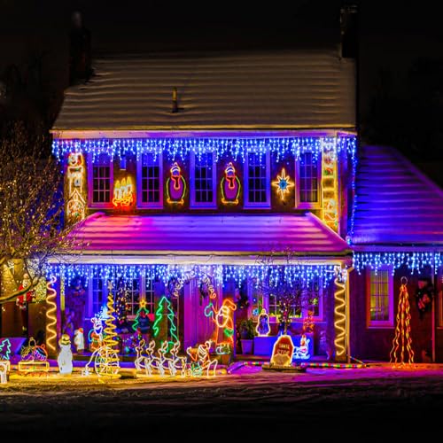 132ft Icicle Lights for Outside