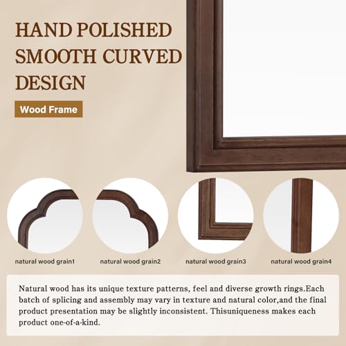 Wooden Framed Wall Mirror