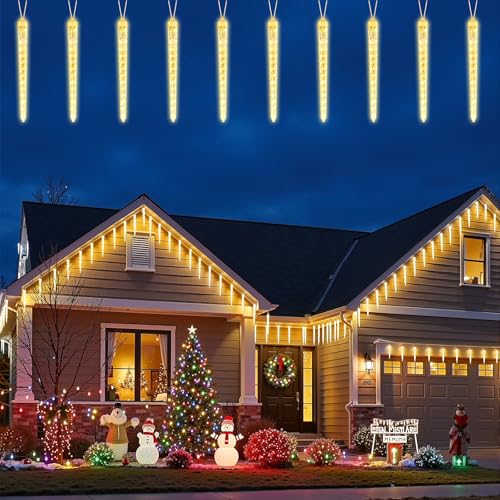 Christmas Meteor Shower Icicle Lights Outdoor (720 Count)