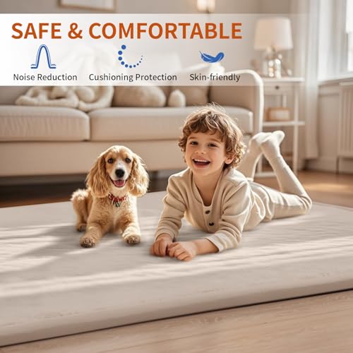 Baby Play Mat for Floor (64.5 Sq Ft)