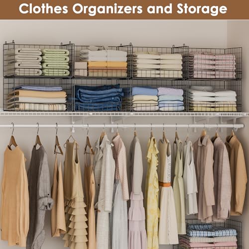 3 Tier Stackable Closet Organizers and Storage Shelves (3 Count)