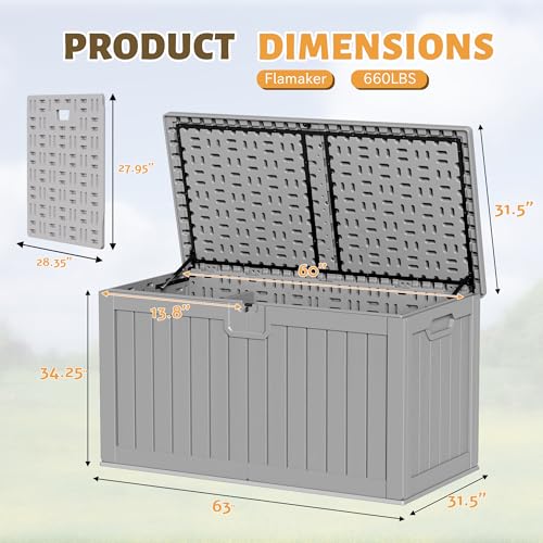 250 Gallon Resin Deck Box