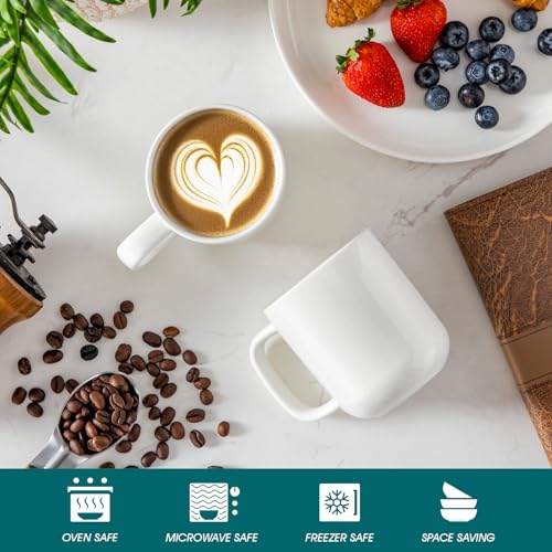 Porcelain Coffee Mugs Set (6 Count)