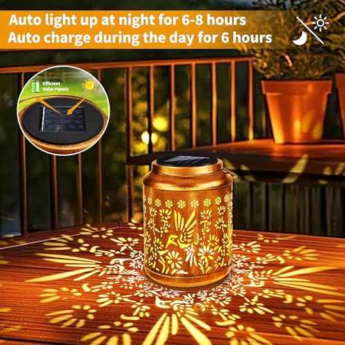 Hummingbird Solar Lantern Outdoor (2 Count)