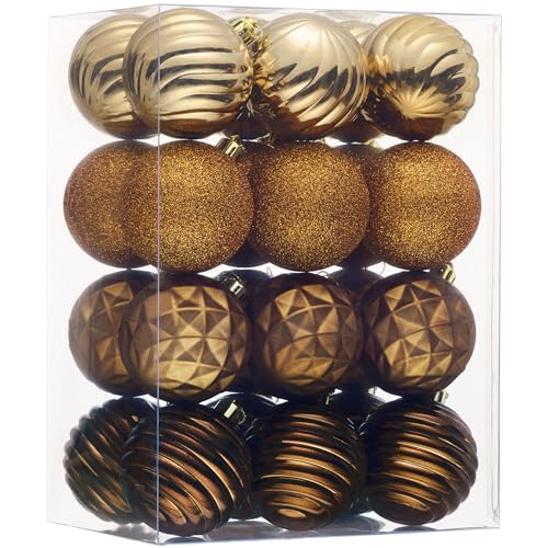 24ct Christmas Ornaments Tree Decorations Set 2.36 Inch (24 Count)