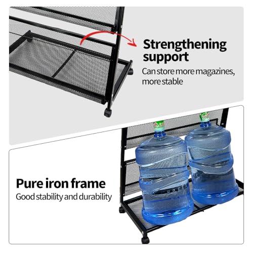 floor magazine rack brochure display stand for offices and public reception area