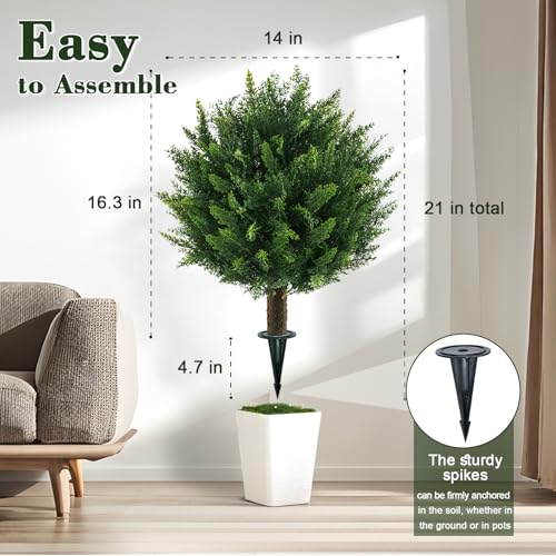 2 Pack UV Resistant Fake Bushes (2 Count)