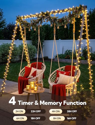 98FT 200 LED Warm White Christmas Fairy Twinkle String Lights Indoor (98 Foot)