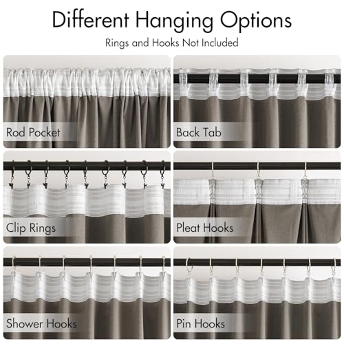 Blush Beige Velvet Pinch Pleat Blackout Curtains W52 X L84 Inches (2 Count)
