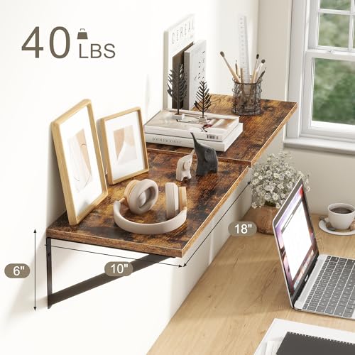 18"W x10"D Floating Shelves (2 Count)