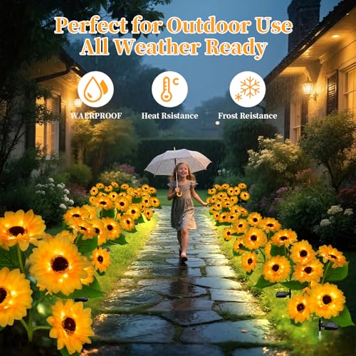 Outdoor Solar Garden Stake Lights (2 Count)