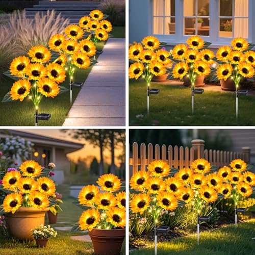 Solar Lights Outdoor Garden Decor 6 Pack (6 Count)