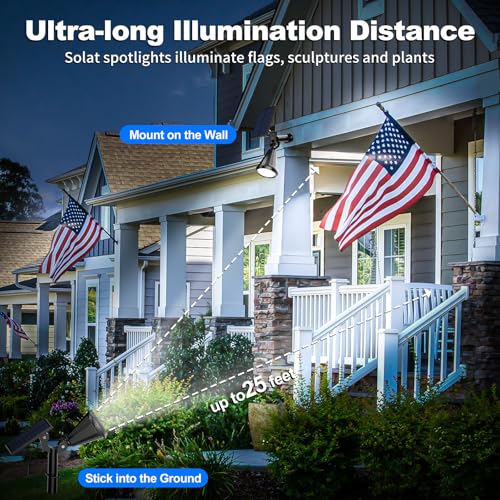 Solar Spot Lights Outdoor (8 Count)