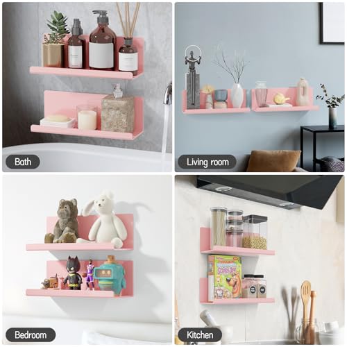 Adhesive Floating Shelves for Wall No Drilling