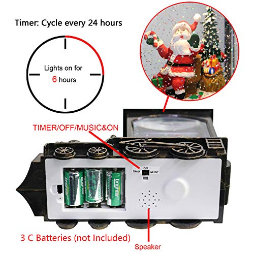 Lighted Christmas Snow Globe Lantern