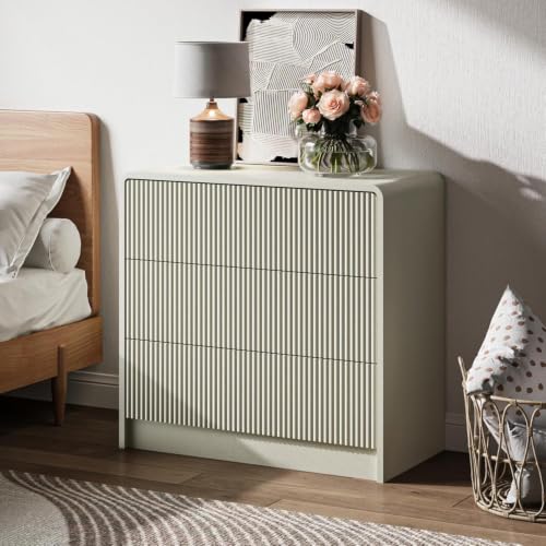 3 Drawer Nightstand Set of 2