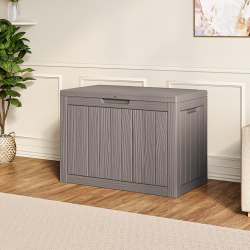 55 Gallon Outdoor Storage Box Waterproof Deck Box for Patio