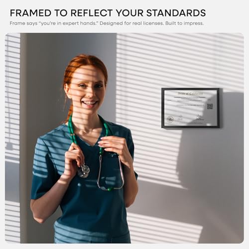 5.5x8.5 Black Business License Frame (2 Count)