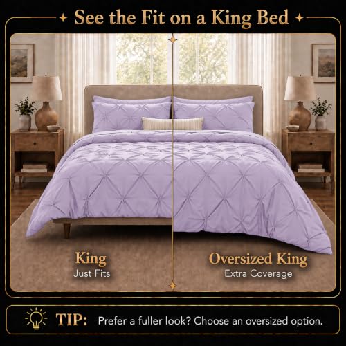 King Size Comforter Set Lavender