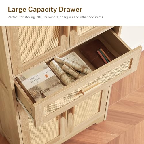 47.2" H Tall Storage Cabinet with Adjustable Shelf
