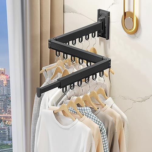 Wall Mounted Foldable Clothes Drying Rack