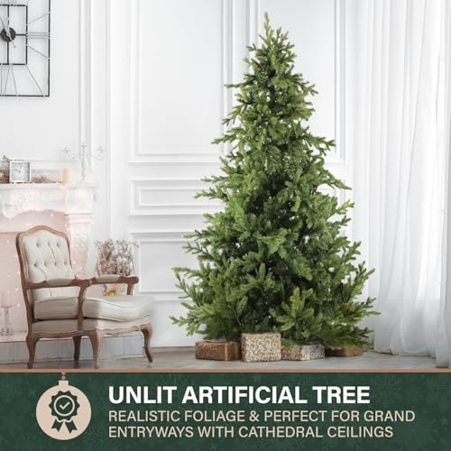 9 Ft. Foxtail Pine Artificial Christmas Tree with Stand and No Lights