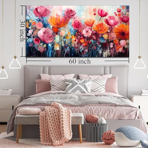 Flower Wall Art for Living Room