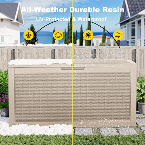 120 Gallon Resin Deck Box