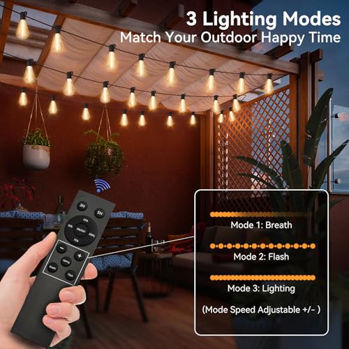 100 FT Outdoor String Lights for Outside (100 Foot)