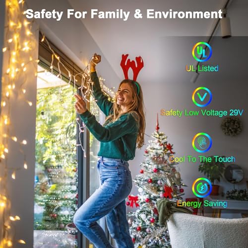 66FT 670 LED Christmas Lights 148 Ice Drops
