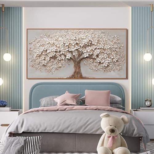 Canvas Wall Art Decor Prints Oversized Wall Art Pictures for Living Room Modern Large Tree of Life Wall Art Prints Framed Artwork for Walls Bedroom Office Decor 29" X 58"Printed Decorative Painting