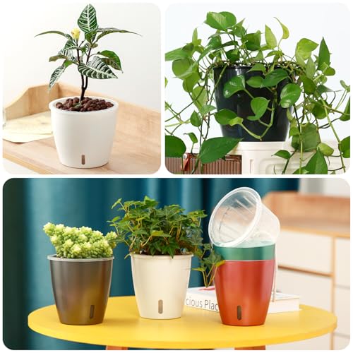 Self Watering Pots for Indoor Plants (16 Count)