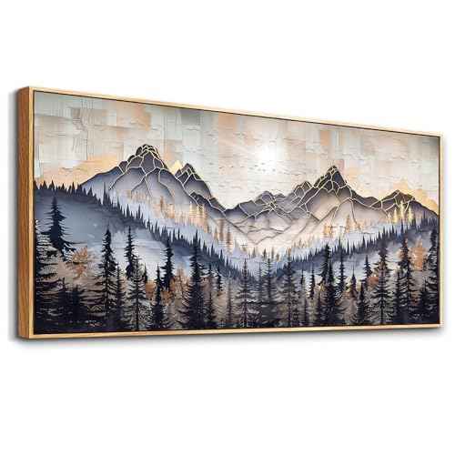 Large Canvas Abstract Ink