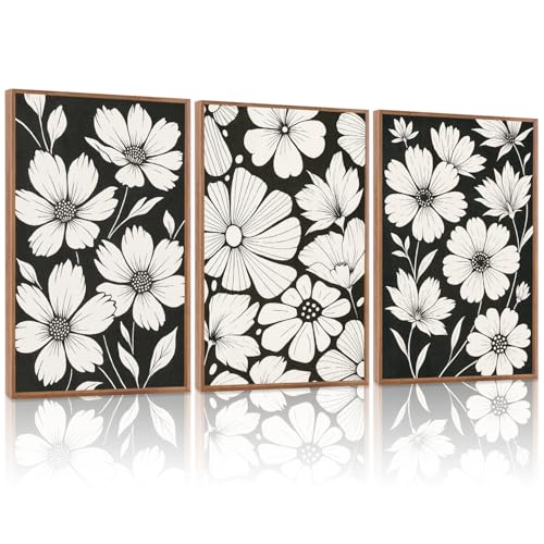 Vintage Floral Wall Art Canvas