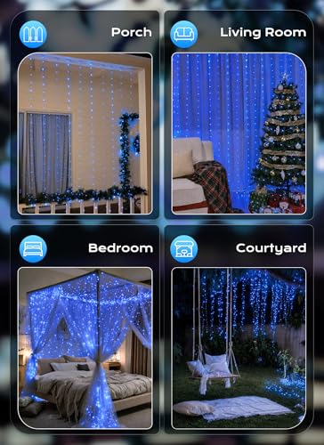 300 LED Fairy Curtain Lights