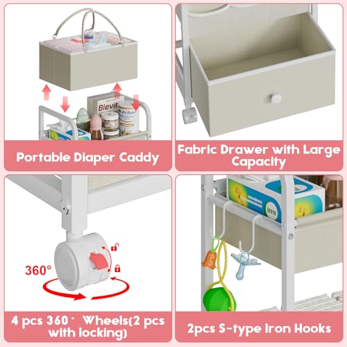 2In1 Baby Diaper Caddy Organizer and Storage
