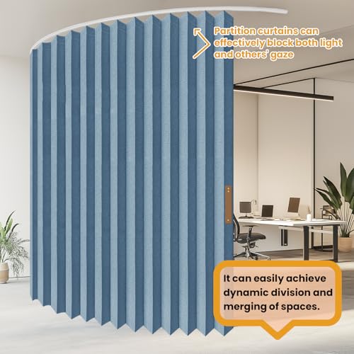 Accordion Partition Curtain with Ceiling Track