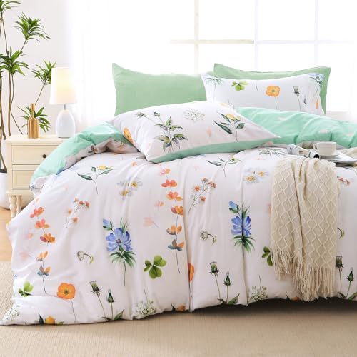 Multi Flower Full Comforter Set