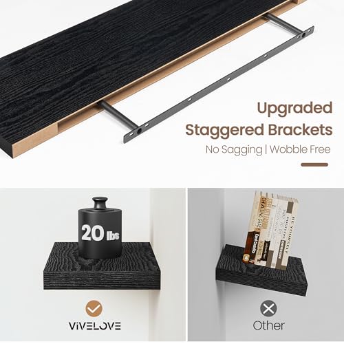 Floating Shelves 9 inch Deep 16”Long Set of 2 (2 Count)