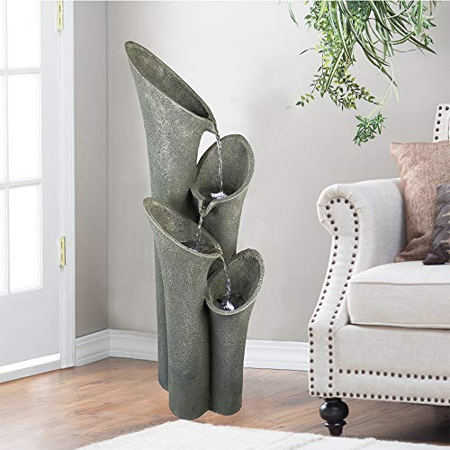 Faux Stone Patio Water Fountain 33 1