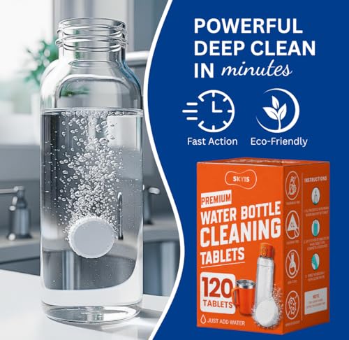 Water Bottle Cleaning Tablets 120 Pack